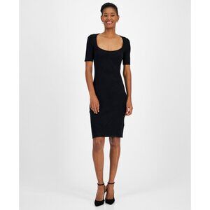 BOSS Orange Women's Fesco Sweaterdress Dress Black Size XXL MSRP $178